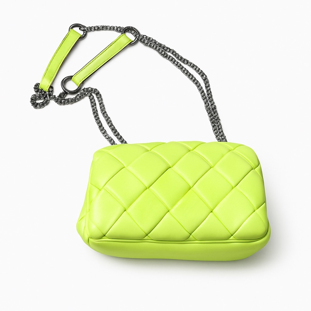 Vintage Lime Green Crossbody Bag